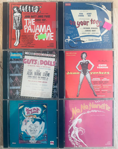 6 Broadway Cast Recordings (Lot) 6 CDs for 1 low price - Used