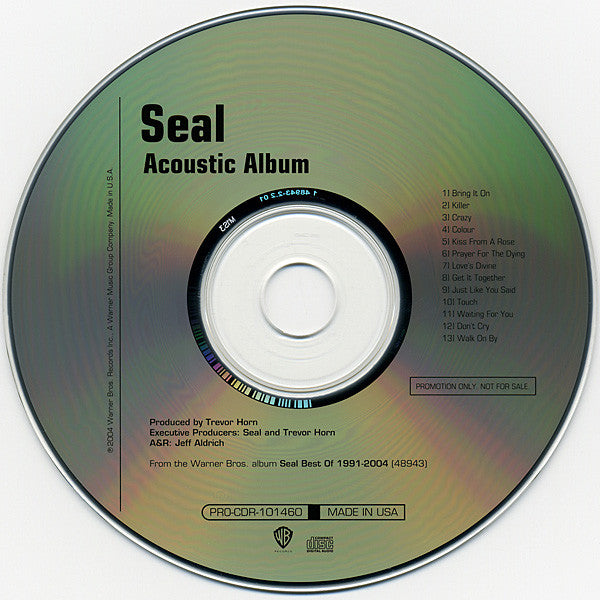 Seal - Acoustic Album PROMO CD - Used