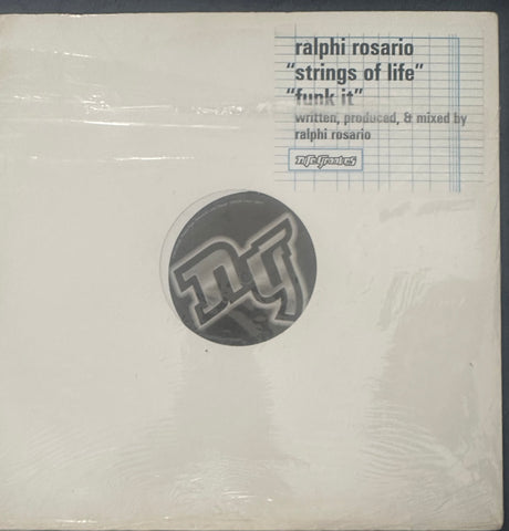 Ralphie Rosario strings of life &  funk it 12 inch single LP vinyl used