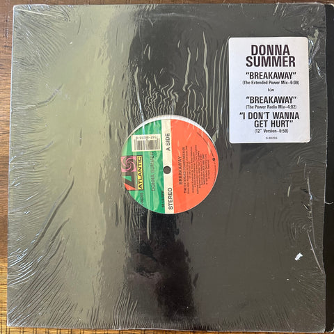 Donna Summer - Breakaway /I Don't Wanna Get Hurt 12 inch vinyl with hype sticker - Used