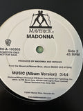 Madonna - Music (double sided 12” Album Version version) 12” promo vinyl single -