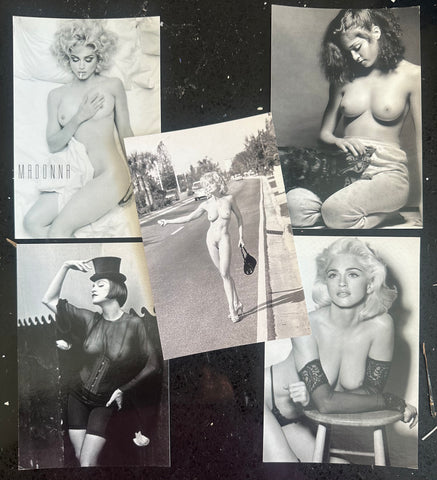 Madonna postcards  set of 5 Nudes sex book   4x6