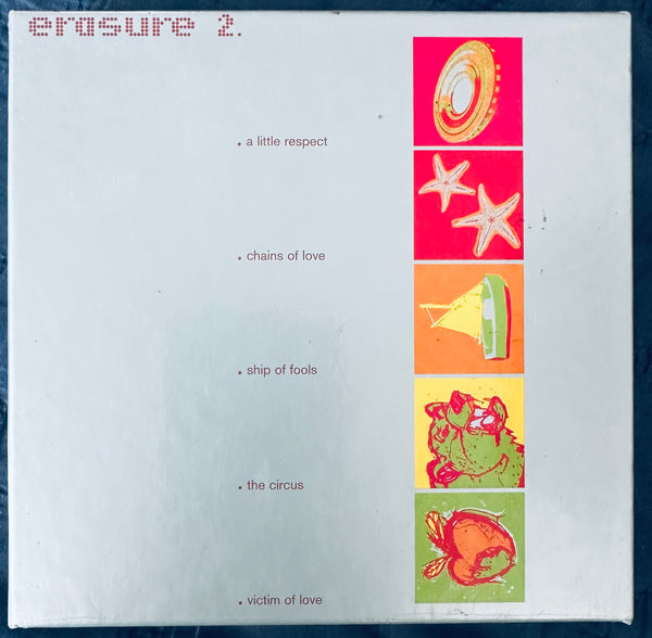 Erasure 5x CD singles  Box Set  (46 tracks: Remixes, LIVE, B-sides and more) - Used