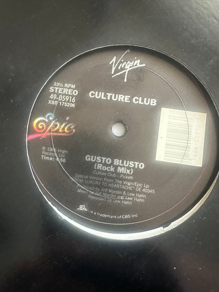 Culture Club -  Gusto Blusto 12” single  LP vinyl