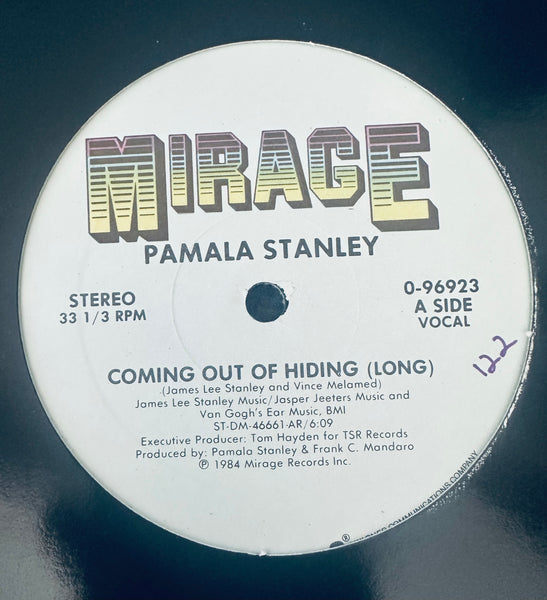 Pamala Stanley - coming out of hiding 12” disco single LP vinyl used
