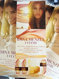 Idina Menzel autographed promotional I STAND poster flat