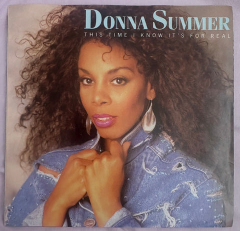 Donna Summer- This Time I Know It's For Real  7" 45 record vinyl - used