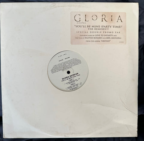 Gloria Estefan 12” single - You’ll Be Mine (party time) promo Lp  vinyl - used