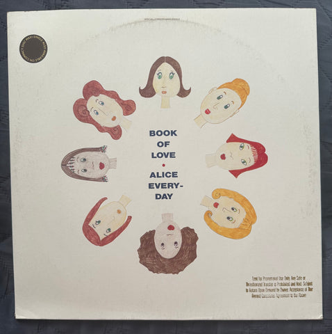 Book Of Love - Alice Everyday 12" single LP Vinyl - used.