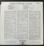 Patsy cline - Here's Patsy Cline LP Vinyl - Used