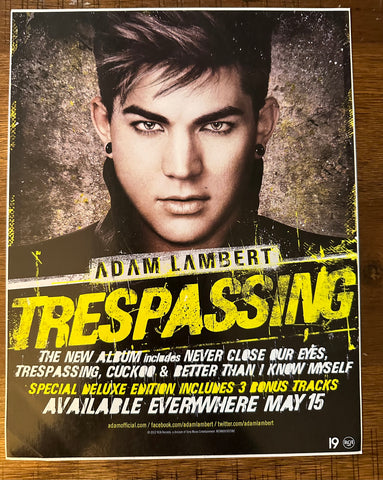 Adam Lambert window decal