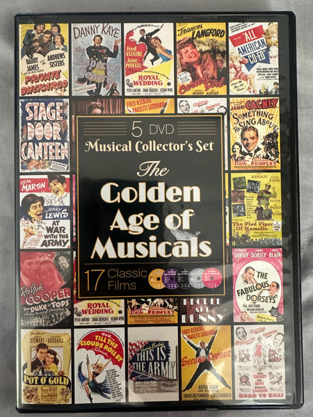 Golden age of Musicals (1937-1957) 17 early Musicals on a  5 DVD set used