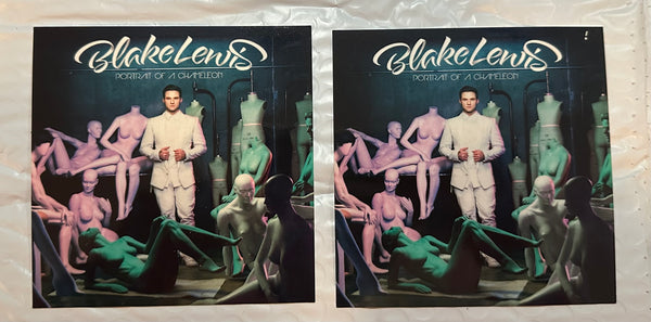 Blake Lewis two promotional stickers. Official.
