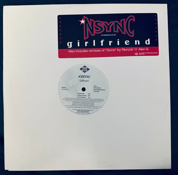 'Nsync - Girlfriend / Gone 12" PROMO Single LP Vinyl  - Used