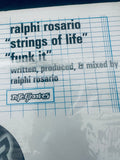 Ralphie Rosario strings of life &  funk it 12 inch single LP vinyl used