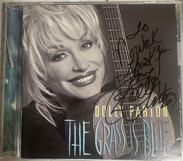 Dolly Parton- The Grass is Blue (Autographed CD booklet) CD Used