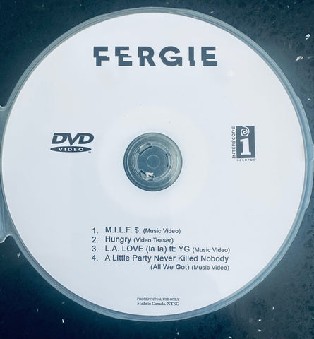 Fergie - Music Video DVD, 4 Videos (M.I.L.F. $, L.A. Love, + More) - DVD
