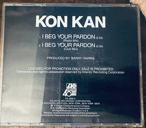 kon Kan - I beg your pardon, two track promo CD single