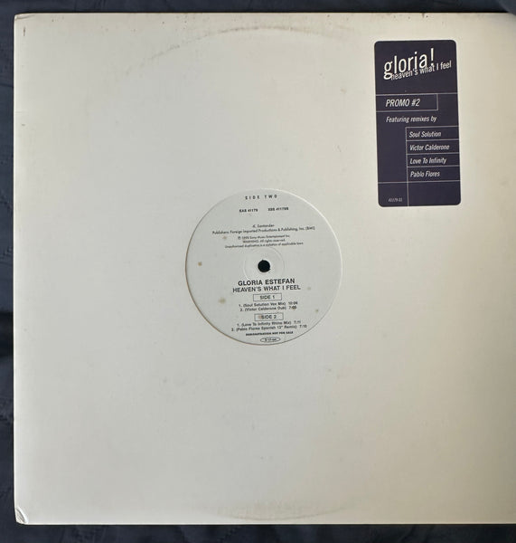 Gloria Estefan 12” single - Heavens what I Feel promo #2 LP vinyl - used