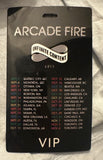 Arcade Fire 2017 VIP pass Infinite Content