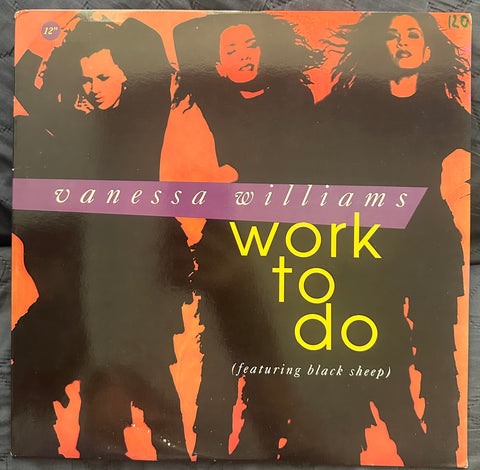 Vanessa Williams work to do 12" Promo Single LP Vinyl - Used