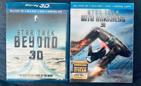 Star Trek Beyond and Into Darkness 3D blu-Ray editions - Used