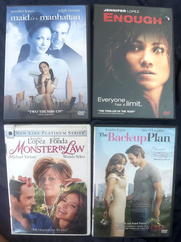 Jennifer Lopez / J.lo  4 films DVD lot - Used (USA Orders ONLY)