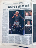 Madonna newspaper -- 2001 Drowned World Tour (USA SHIPPING ONLY)