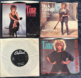 Tina Turner set of four 7” records 45’s - Used