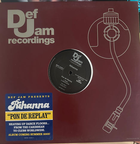 Rihanna - PON DE REPLAY promotional 12" Single LP Vinyl - Used