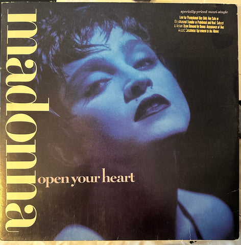 Madonna - Open Your Heart 1987 12" LP (Promo) Vinyl - Used