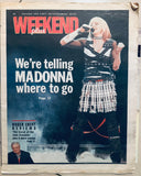 Madonna newspaper -- 2001 Drowned World Tour (USA SHIPPING ONLY)