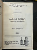 Marlene Dietrich playbill