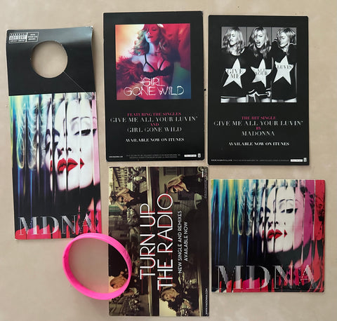 Madonna MDNA   6 Official promo items set