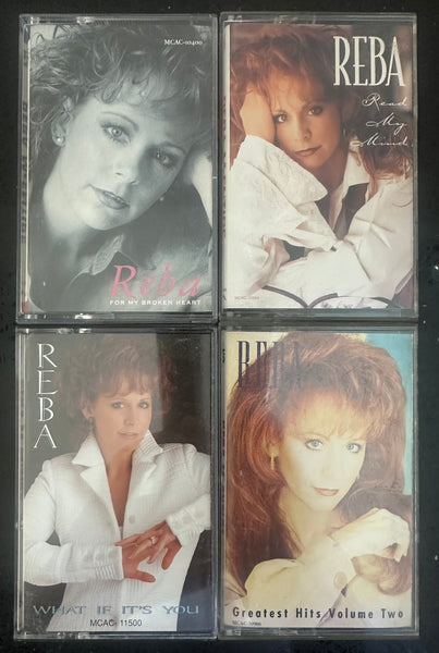 Reba McEntire 4 cassette tapes Lot - Used