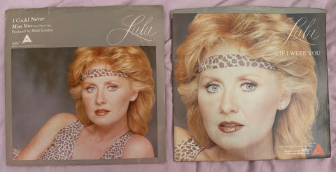 Lulu-- 2 original 80s 45 vinyl records - used