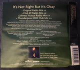 Whitney Houston - It's Not Right, But It's Okay (the Dance Remixes) (Import CD singe) used