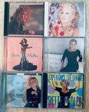 Bette Midler - lot of 6 studio album on CD - Used