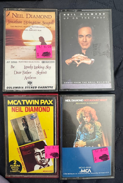 Neil Diamond 4 cassettes