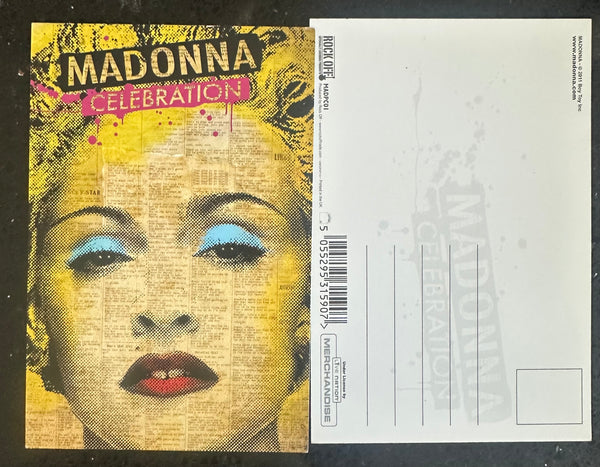 Madonna celebration official two promotional postcards