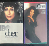 Cher  HBO Live in Concert PROMO VHS + Cher Fitness workout VHS - Used