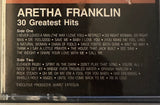 Aretha Franklin 30 Greatest Hits cassette tape