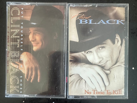 Clint Black two cassette tapes - Used