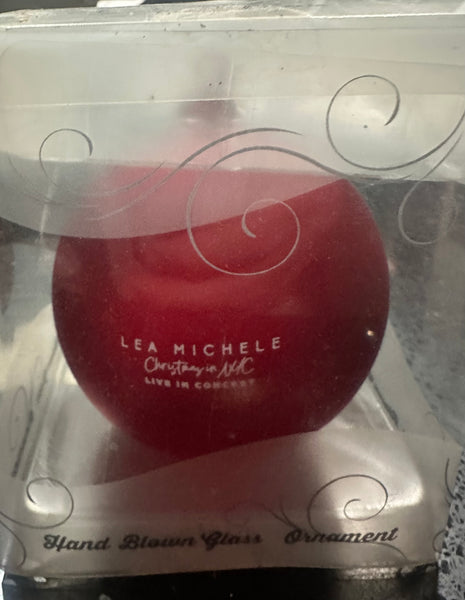 Lea Michele glass Christmas in nyc ornament USA shipping only