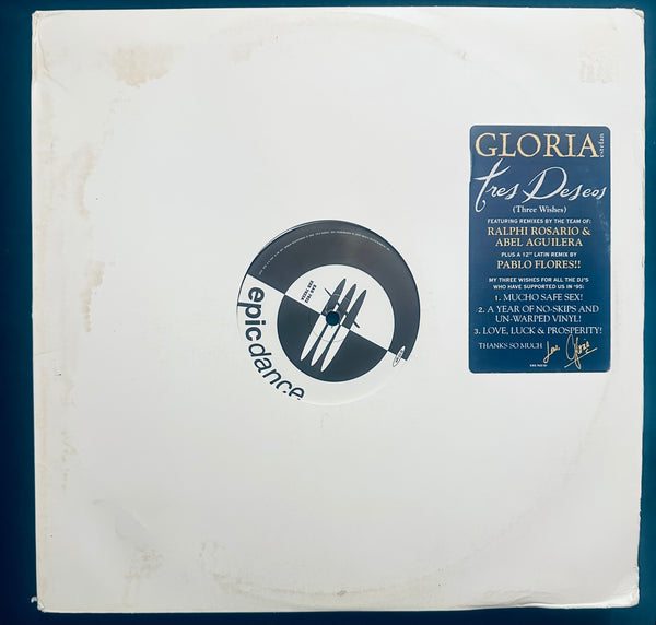 Gloria Estefan - Tres Deseos PROMO 12" single LP Vinyl - Used