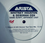 Whitney Houston Deborah Cox  - Same Script, Different Cast (PROMO) 12" Single LP Vinyl - Used