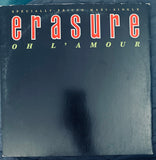 Erasure  OH L' Amour 12 “ single LP Vinyl - Used