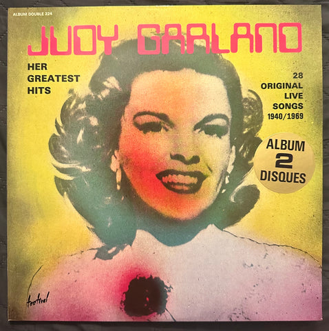 Judy Garland original live songs 1940 - 1969 on double import LP vinyl used