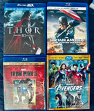 Four movies in 3-D. Iron Man three, Captain America, Thor, the avengers.