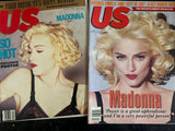Madonna US Magazine (2 Copies)  1989 and 1991 (USA ORDERS ONLY)